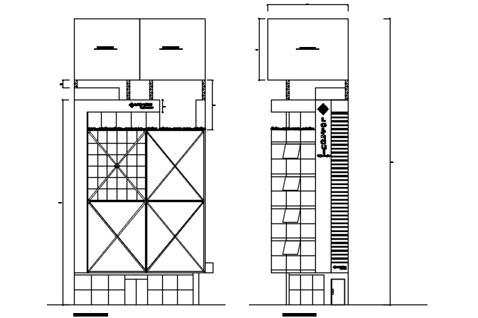 Elevation plan detail dwg file