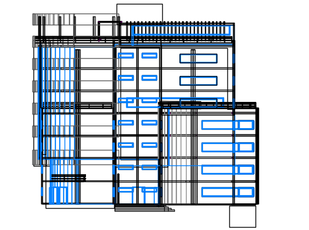 Elevation plan detail dwg file