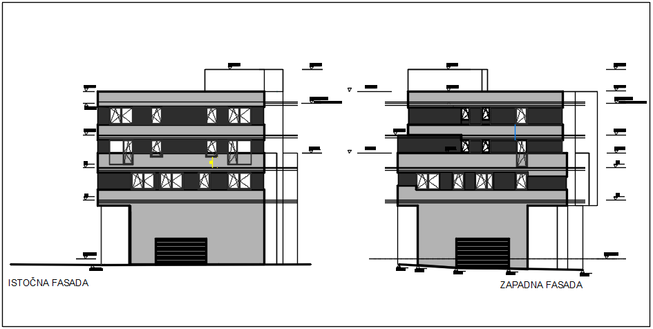 Elevation plan detail dwg file