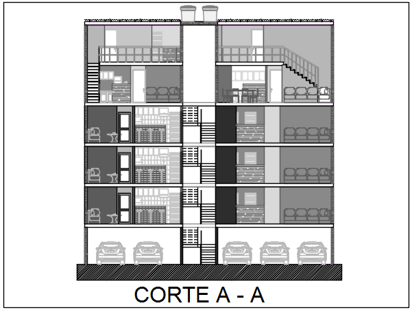 Elevation plan detail dwg file