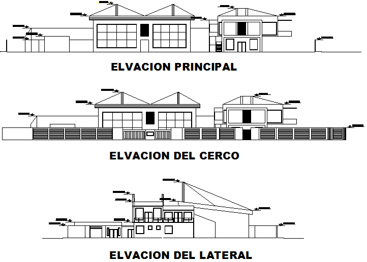 Elevation printing plan detail dwg file