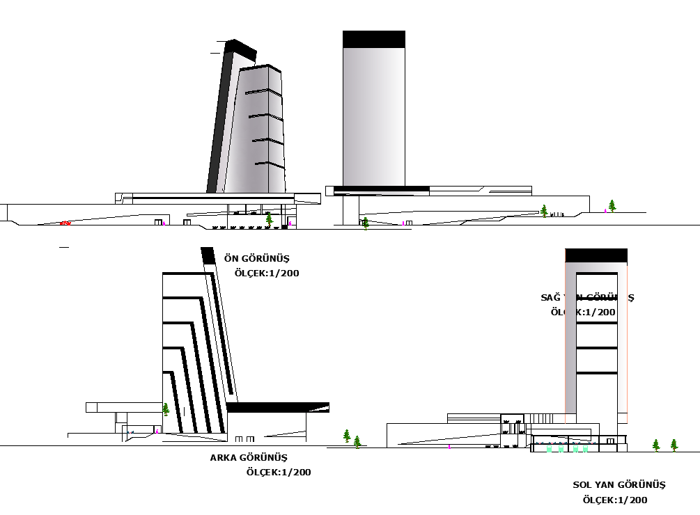 Building Elevation Plan Free AutoCAD Drawings