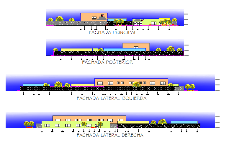 Elevation working detail dwg file