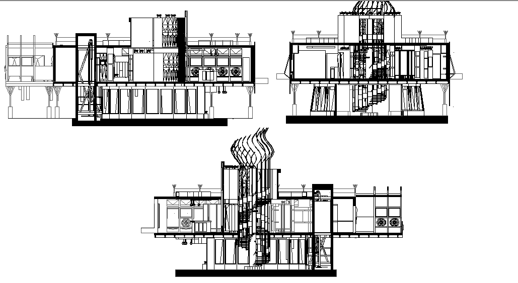 Elevation working detail dwg file