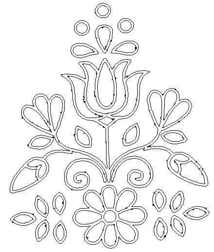 AutoCAD Furniture Blocks with Embroidery Wall Designs