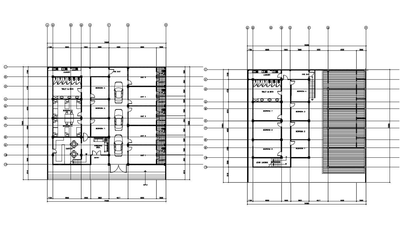 Employee Residence Floor Plans