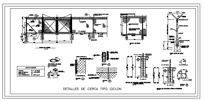 Enclosure ciclon type