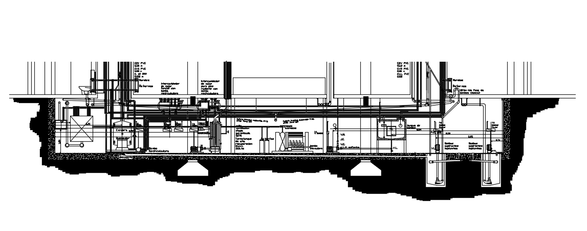 Engine room section 