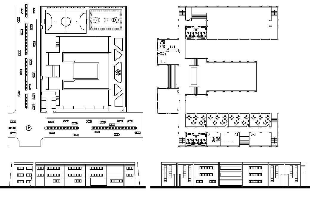 Engineering College project dwg file