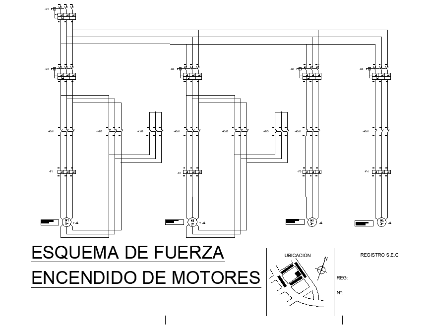 Equipment detail of mechanical dwg file