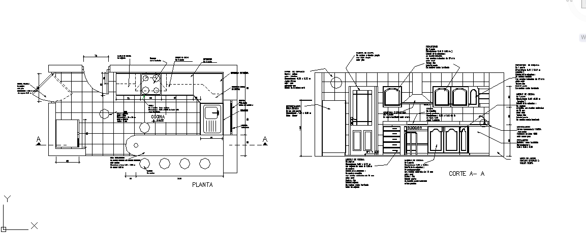Equipped kitchen 