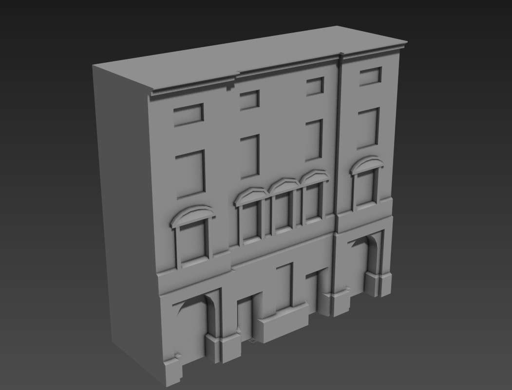 Ethnic Elevation Of Apartment 3D MAX File Free 