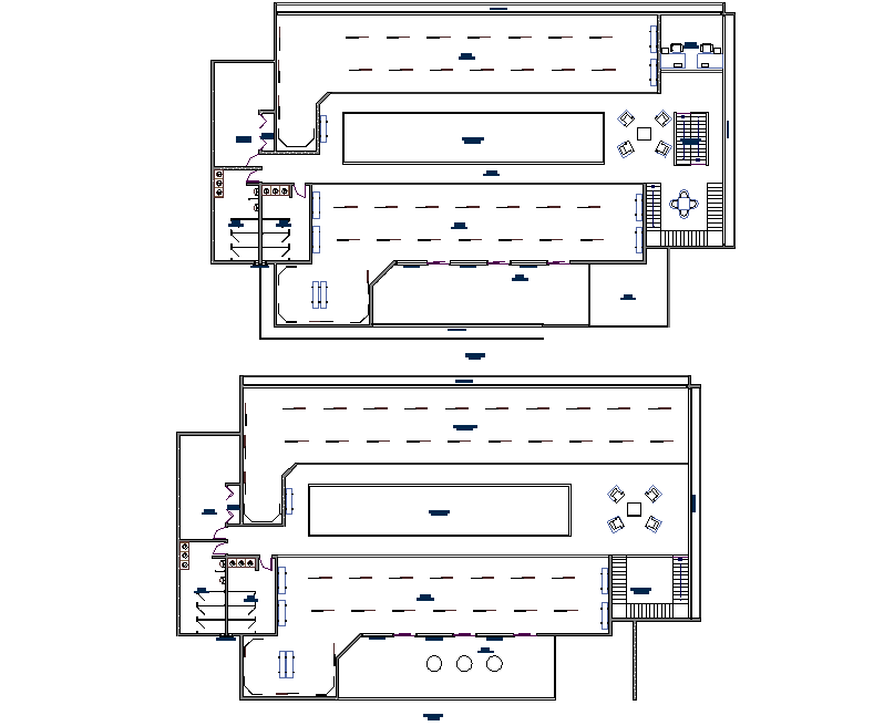 Exhibition museum plan detail dwg file
