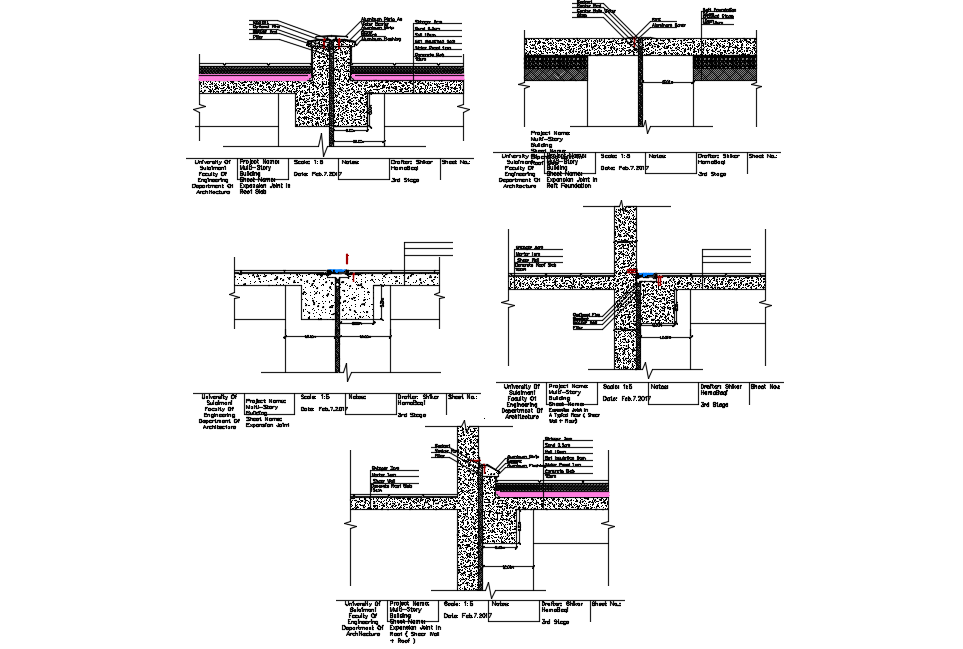 Expansion Joint dwg file