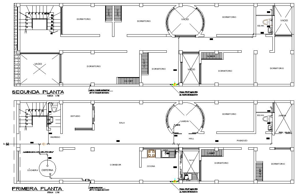 Extension of a multi housing of 13958m2 autocad file