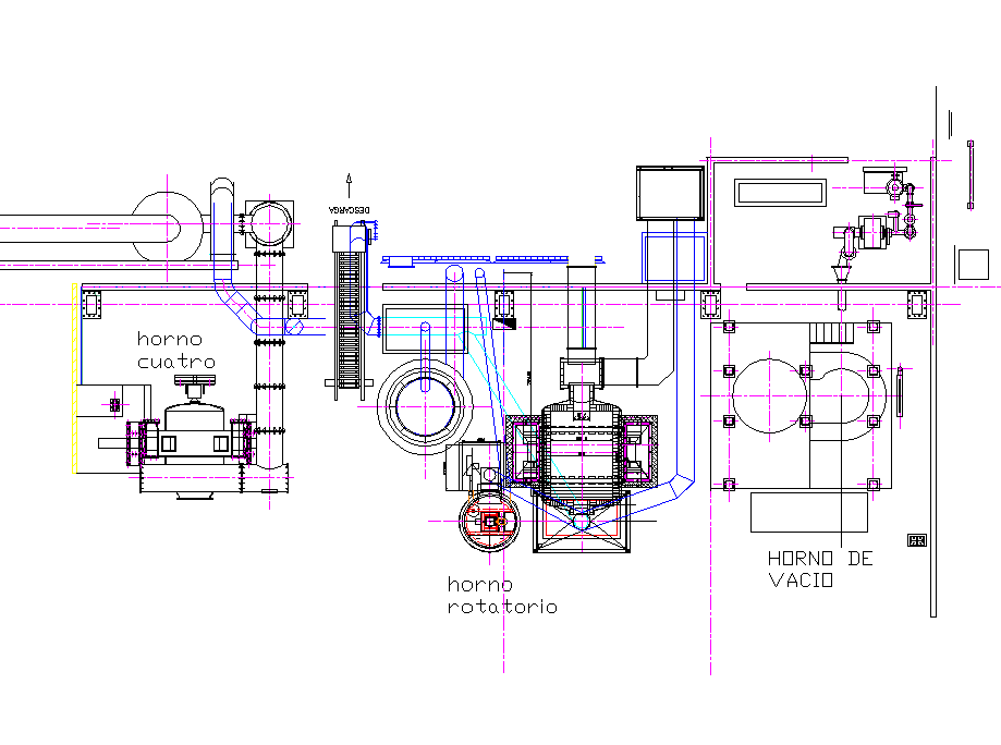 Extraction cooker gas plan detail dwg file