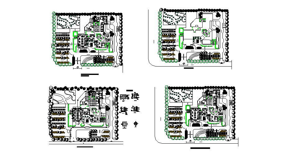 Small Hospital Floor Plan In DWG File