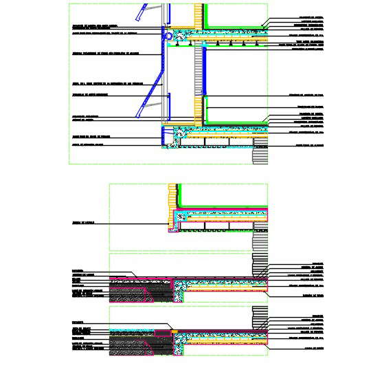 Facade Cross Section | Download Architectural DWG Files