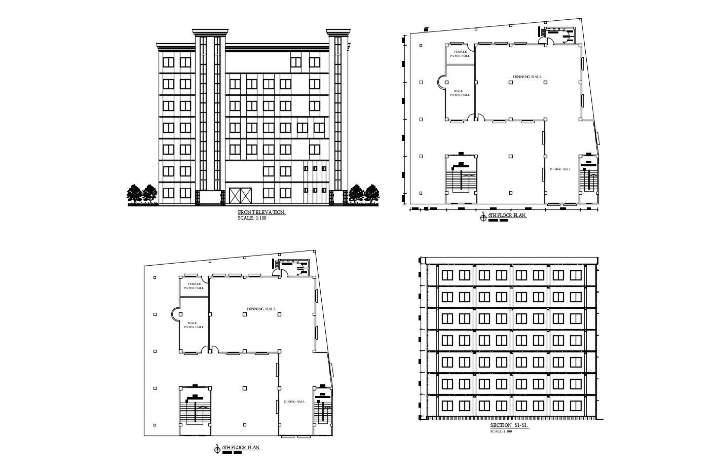 Factory Building In DWG File