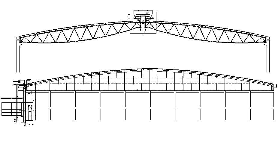 Industrial shed Design CAD file download