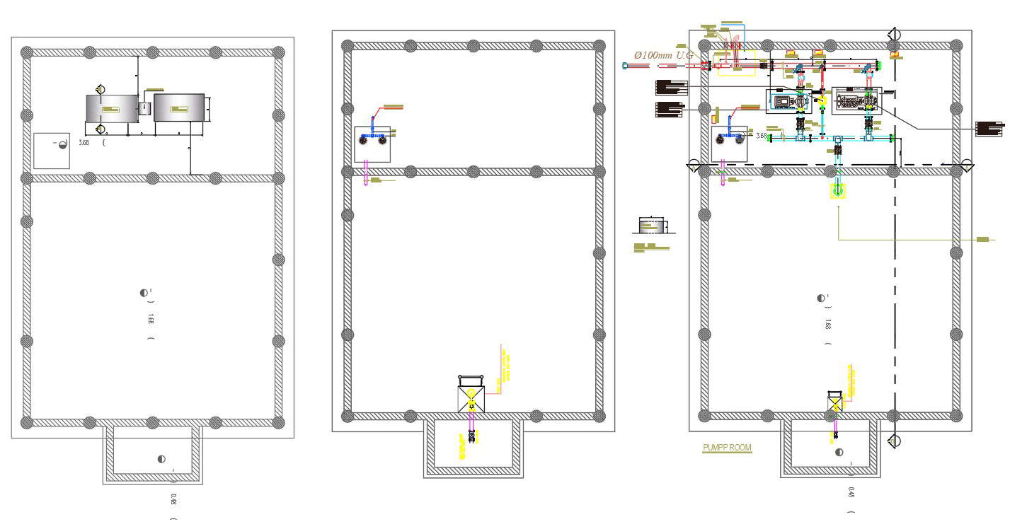 Factory Floor Plan CAD Drawing DWG File