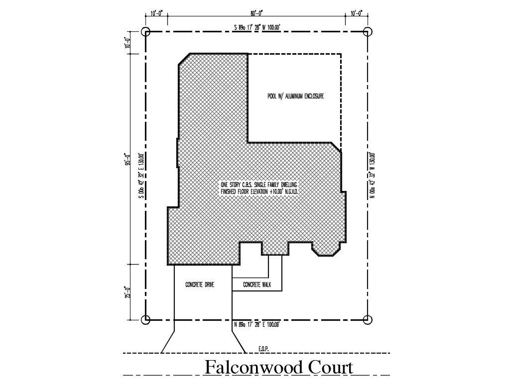 Falconwood Court CAD Drawing