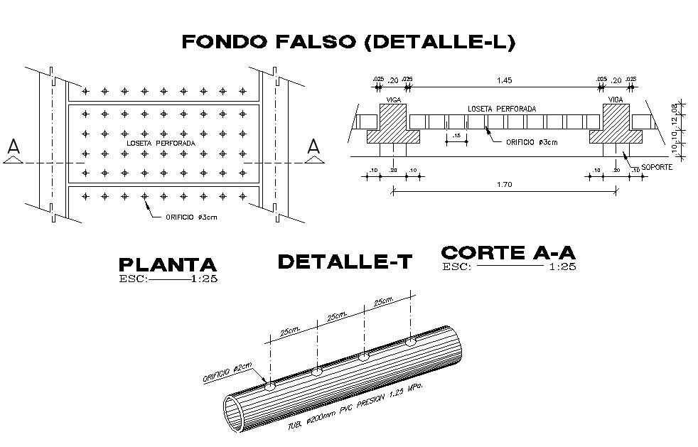 False background plan and section autocad file