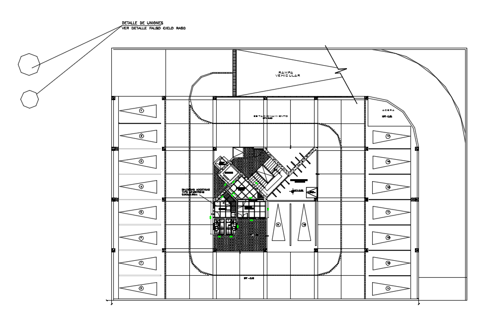 False ceiling design view dwg file
