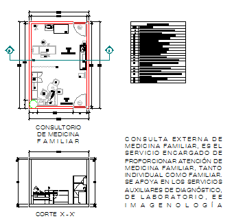 Family Medicine office design drawing