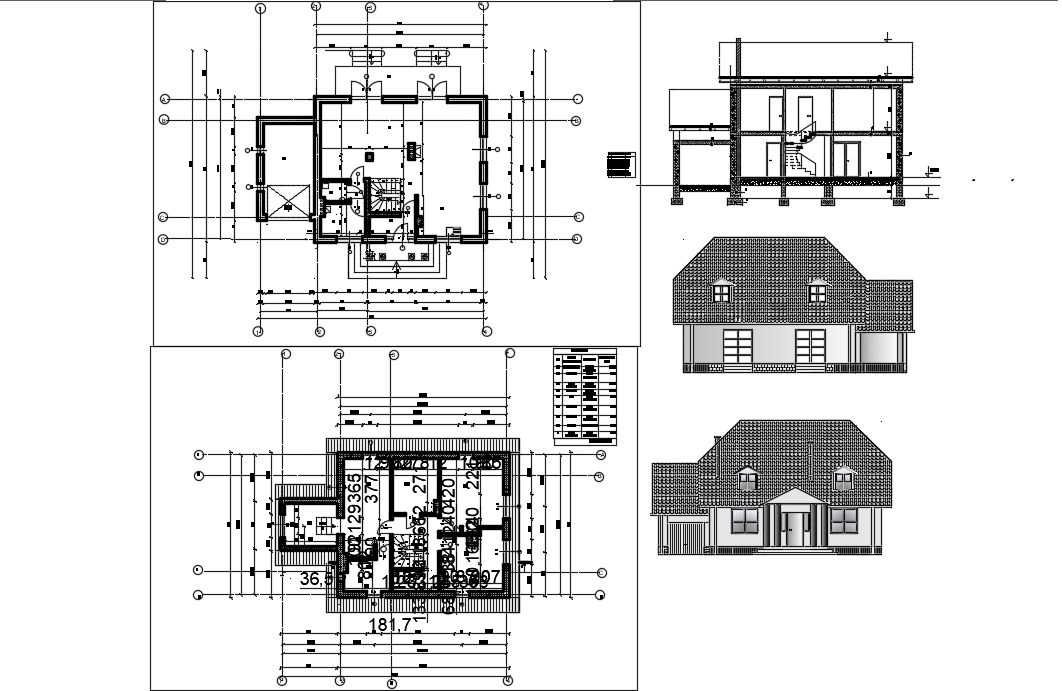 Family house Dwg 