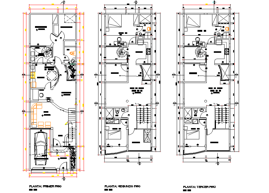 Family house plan layout file