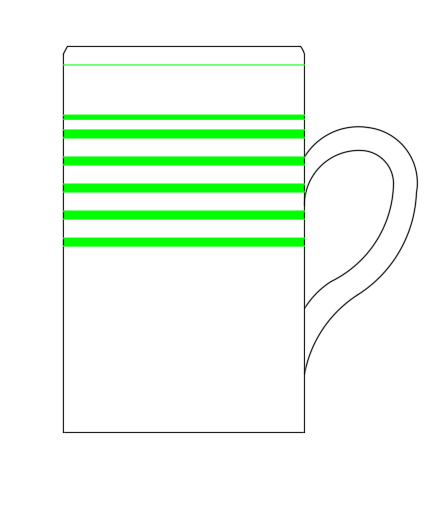 Fashion ceramic cup cad block design dwg file