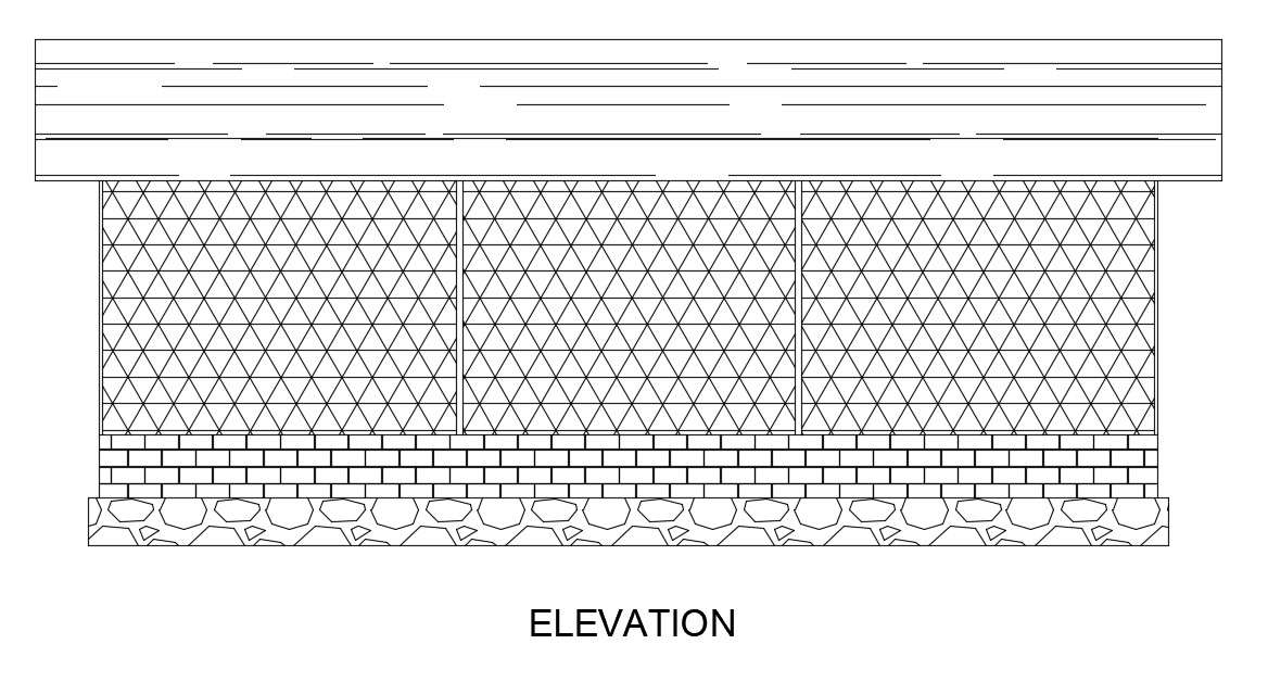 Fence Grill Design DWG File