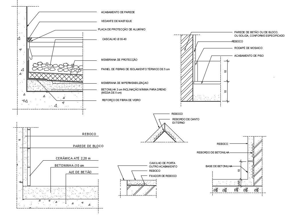 Fiber Panel Of Concrete Wall Section Plan