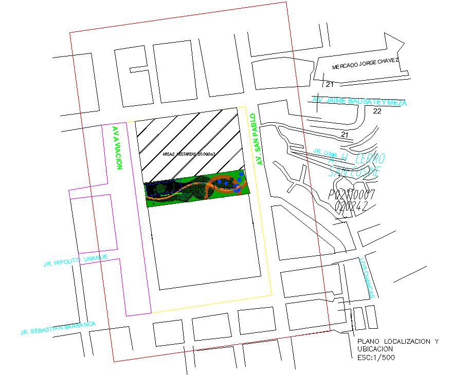 Financial center location plan dwg file