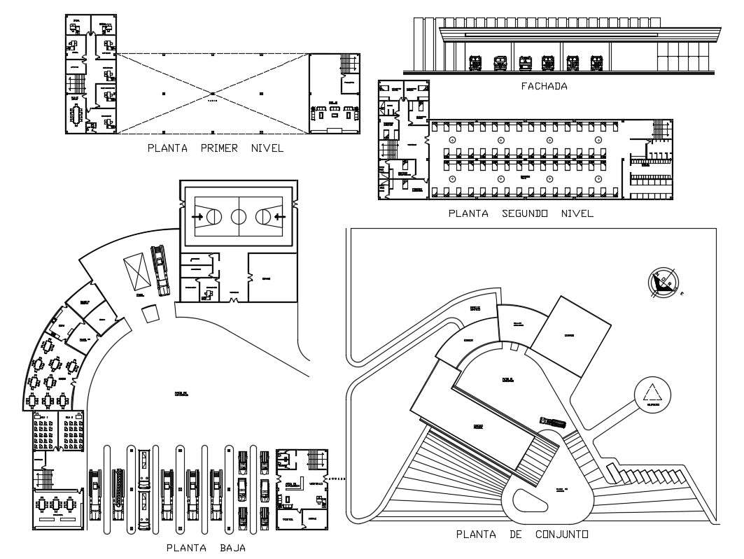 Fire Station Plan AutoCAD File