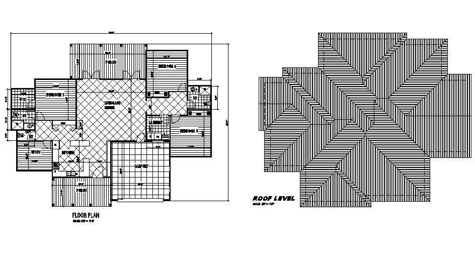 Floor and roof plan layout file