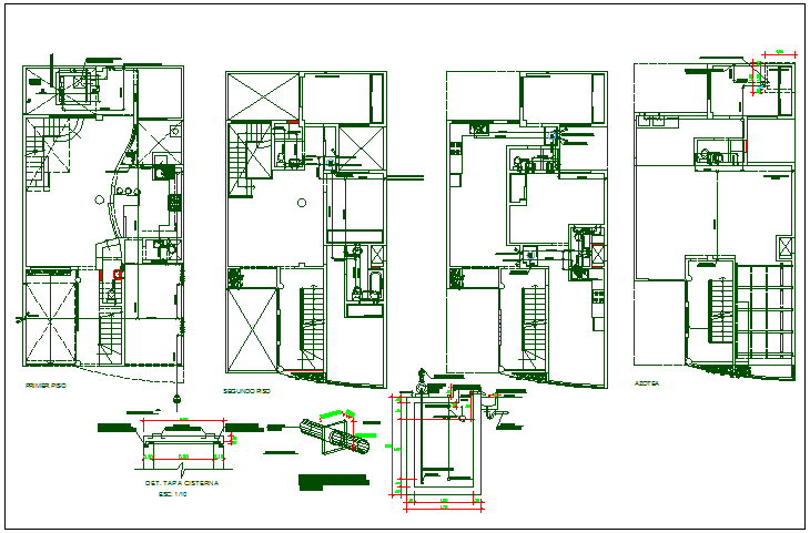 Floor plan detail dwg file