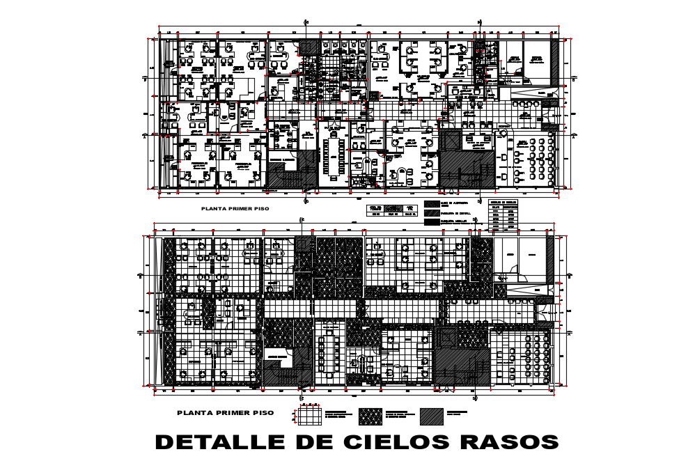Office Floor Plan Layout In AutoCAD File