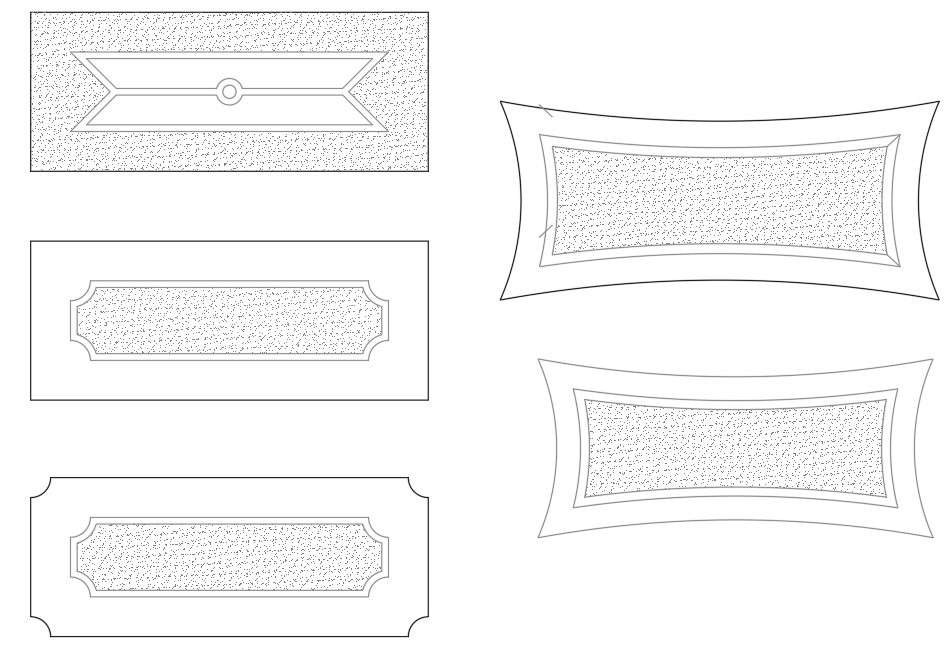 Floor Carpet CAD Blocks Top View Drawing DWG 