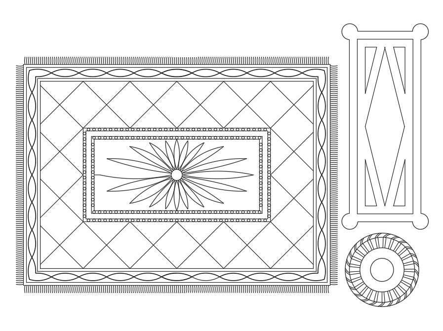Floor Carpet Free CAD Blocks Drawing DWG File