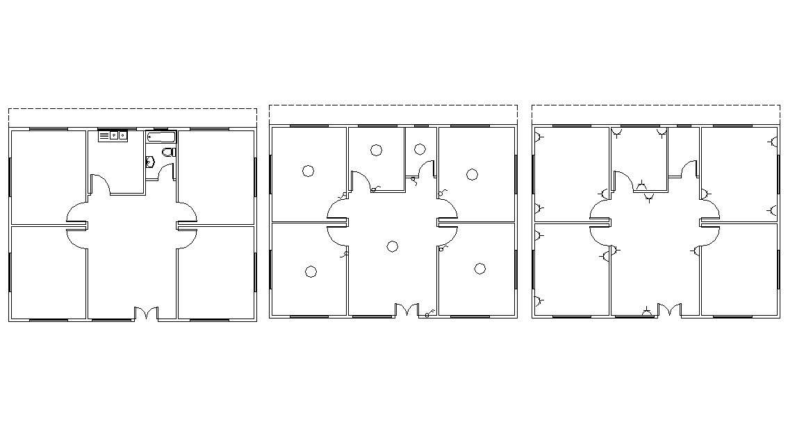 Floor Plan And Electrical Layout Drawing 