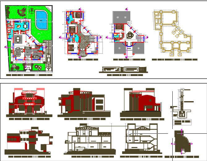 Floored villa full project