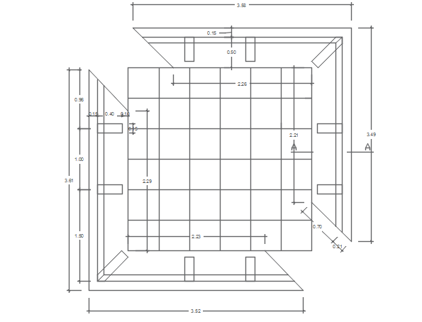 Flooring plan detail dwg file