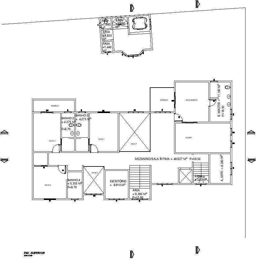 Floor plan of office with dimensions