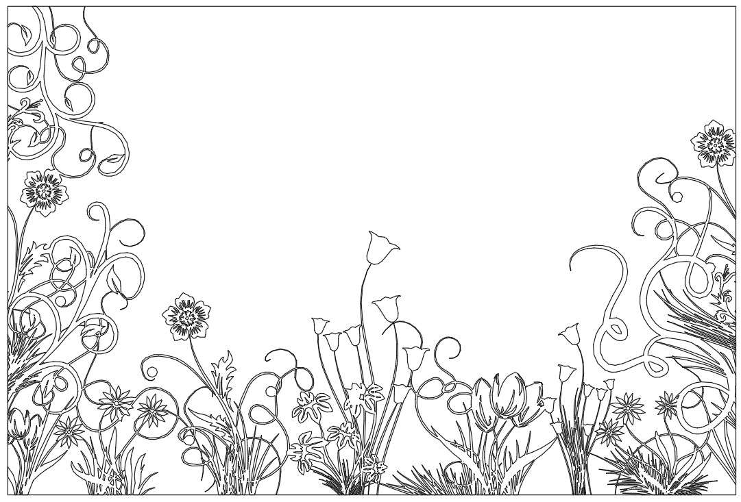 Floral pattern cad blocks