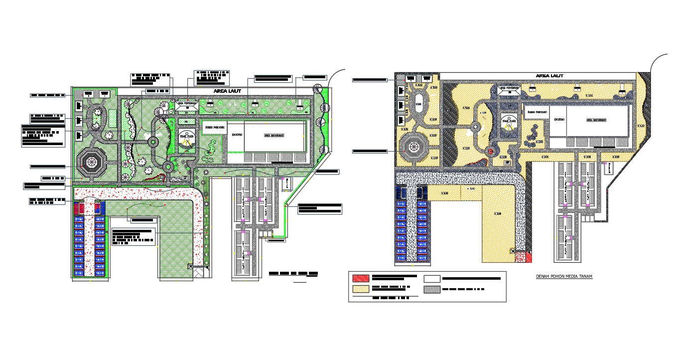 Flower Plants Garden CAD Drawing DWG File