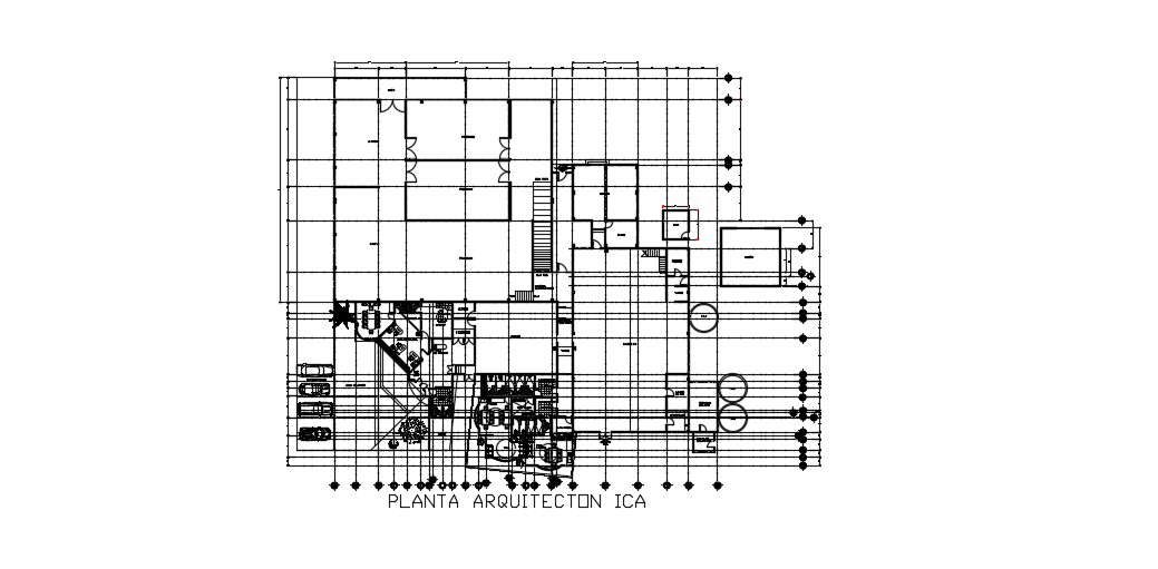 Food Factory Plan In DWG File
