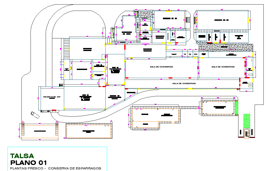 Food processing plant plan detail
