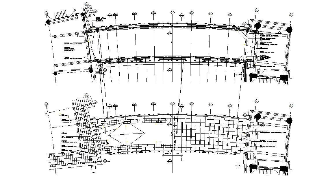 Foot Bridge CAD Drawing